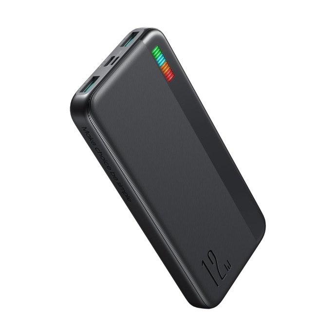 JR-T016 Dazzling Series 12W Power Bank 10000mAh-Black Image