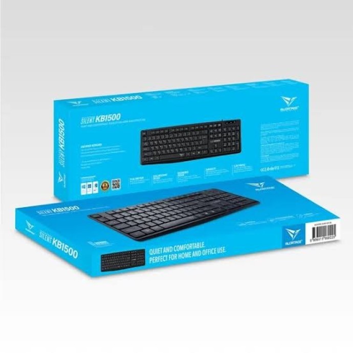 Alcatroz Silent KB1500 USB Wired Keyboard Image