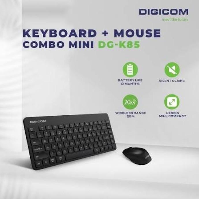 Digicom DG-K85 Wireless Keyboard & Mouse Combo Image