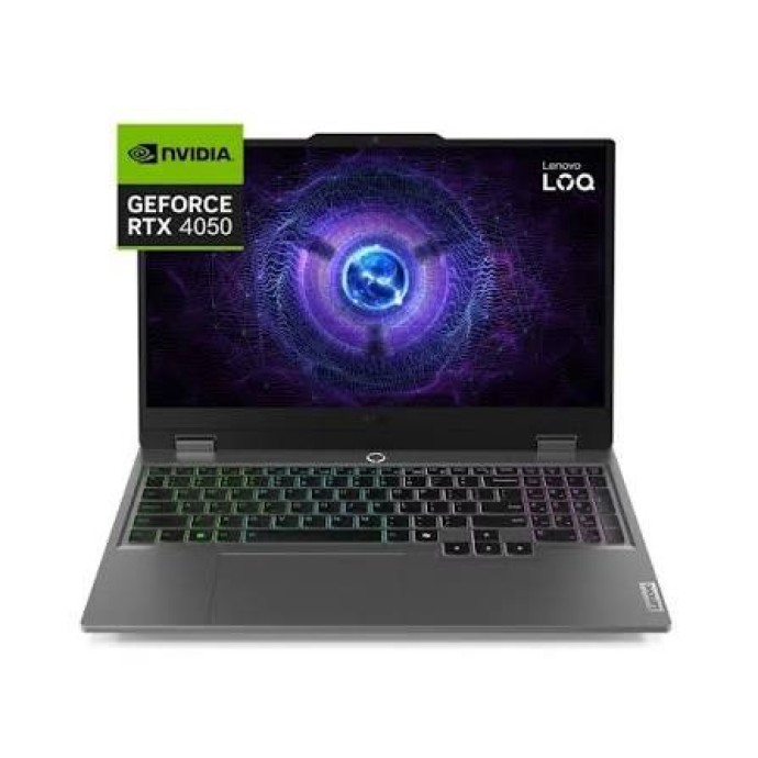 LENOVO LOQ 15IRX9 INTEL I7 13650HX 2.6G 16GB RAM 512GB SSD 15.6" FHD  DISPLAY RTX4050 6GB GRAPHICS BACKLIT KEYBOARD LUNA GREY 1 YEAR Image