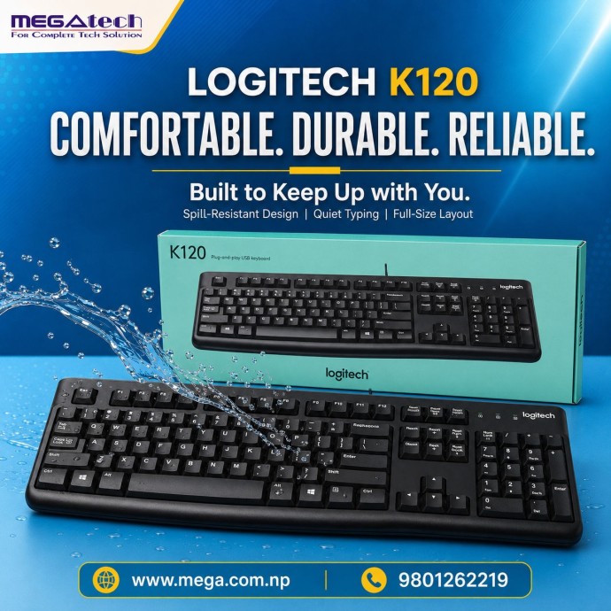 Logitech K120 USB Keyboard. Image