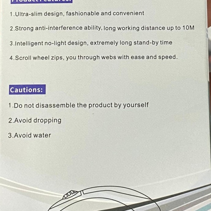 Wireless Mouse Ultra-Slim Design Image