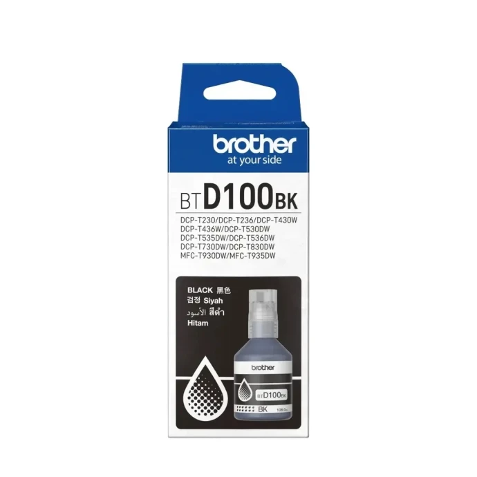 Brother BT-D100BK Black Ink Bottle Image
