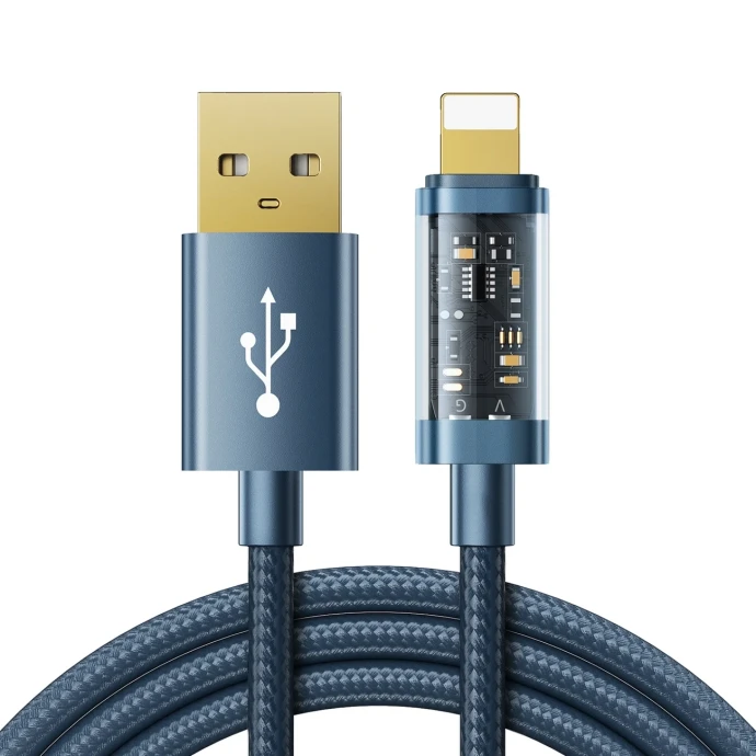 S-UL012A12 USB-A to Lightning 2.4A Data Cable 1.2m-Blue Image